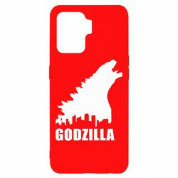 Чехол для Oppo Reno 5 Lite Godzilla and city - PrintSalon