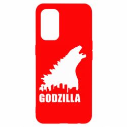 Чехол для Oppo Reno 5 4G Godzilla and city - PrintSalon
