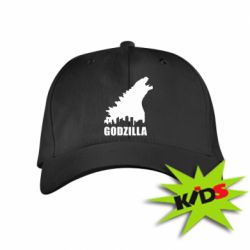 Детская кепка Godzilla and city - PrintSalon