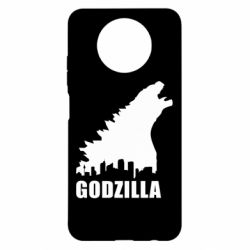 Чехол для Xiaomi Redmi Note 9 5G/Redmi Note 9T Godzilla and city - PrintSalon
