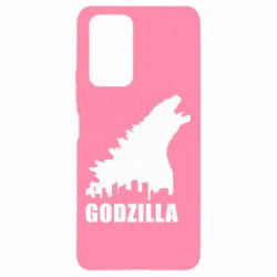 Чехол для Xiaomi Redmi Note 10 Pro Godzilla and city - PrintSalon