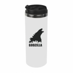 Термокружка Godzilla and city - PrintSalon