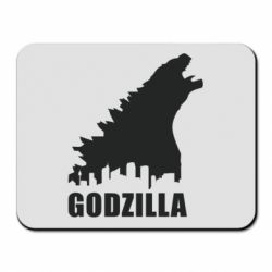 Коврик для мыши Godzilla and city - PrintSalon