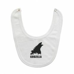 Слюнявчик  Godzilla and city - PrintSalon