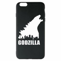 Чехол для iPhone 6 Plus/6S Plus Godzilla and city - PrintSalon