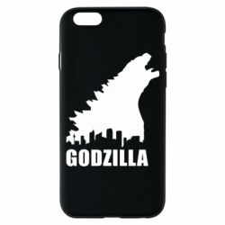 Чехол для iPhone 6/6S Godzilla and city - PrintSalon