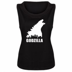 Женская майка Godzilla and city - PrintSalon