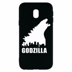 Чехол для Samsung J3 2017 Godzilla and city - PrintSalon