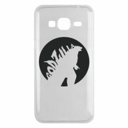 Чехол для Samsung J3 2016 Godzilla and moon - PrintSalon