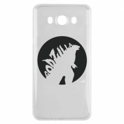 Чехол для Samsung J7 2016 Godzilla and moon - PrintSalon