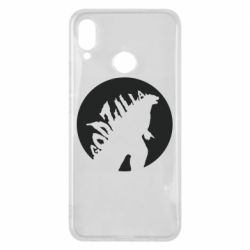 Чехол для Huawei P Smart Plus 2018 Godzilla and moon - PrintSalon