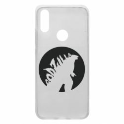 Чехол для Xiaomi Redmi 7 Godzilla and moon - PrintSalon