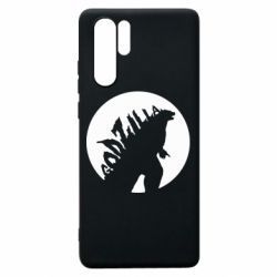 Чехол для Huawei P30 Pro Godzilla and moon - PrintSalon