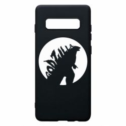 Чехол для Samsung S10+ Godzilla and moon - PrintSalon