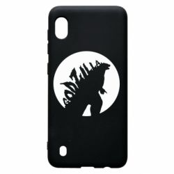 Чехол для Samsung A10 Godzilla and moon - PrintSalon