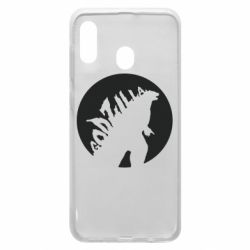 Чохол для Samsung A30 Godzilla and moon-PrintSalon Чохол для Samsung A30 Godzilla and moon