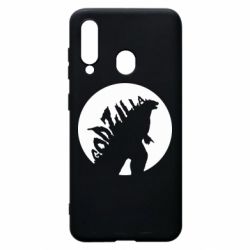 Чехол для Samsung A60 Godzilla and moon - PrintSalon