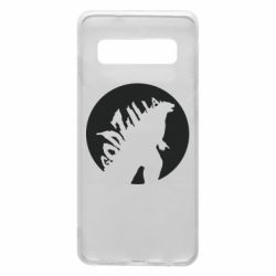 Чехол для Samsung S10 Godzilla and moon - PrintSalon