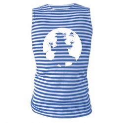 Майка-тельняшка Godzilla and moon - PrintSalon