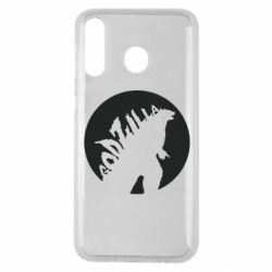 Чехол для Samsung M30 Godzilla and moon - PrintSalon