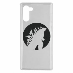Чехол для Samsung Note 10 Godzilla and moon - PrintSalon