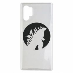 Чехол для Samsung Note 10 Plus Godzilla and moon - PrintSalon