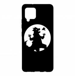 Чехол для Samsung A42 5G Godzilla and moon - PrintSalon