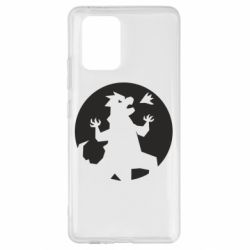 Чехол для Samsung S10 Lite Godzilla and moon - PrintSalon