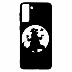 Чехол для Samsung S21+ Godzilla and moon - PrintSalon