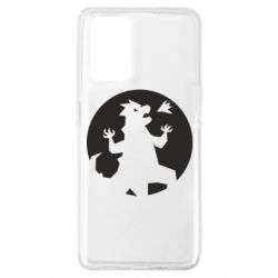 Чехол для Oppo A74 4G Godzilla and moon - PrintSalon