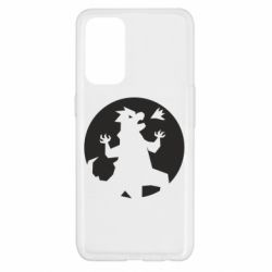 Чехол для Oppo Reno 5 4G Godzilla and moon - PrintSalon