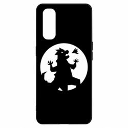 Чехол для Oppo Find X2 Godzilla and moon - PrintSalon