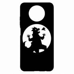 Чехол для Xiaomi Redmi Note 9 5G/Redmi Note 9T Godzilla and moon - PrintSalon