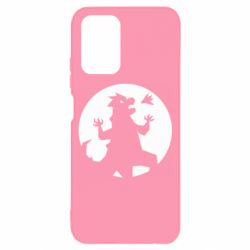 Чехол для Xiaomi Redmi Note 10 Godzilla and moon - PrintSalon