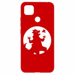 Чехол для Xiaomi Redmi 9c Godzilla and moon - PrintSalon