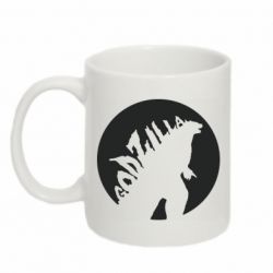 Чашка 320ml Godzilla and moon