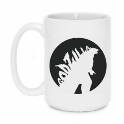 Чашка 420ml Godzilla and moon - PrintSalon