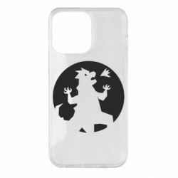 Чехол для iPhone 14 Pro Max Godzilla and moon - PrintSalon