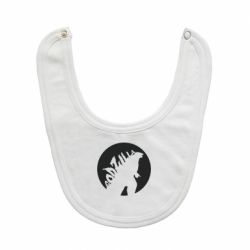 Слюнявчик  Godzilla and moon - PrintSalon