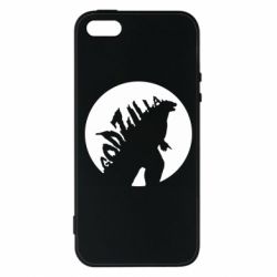 Чехол для iPhone5/5S/SE Godzilla and moon - PrintSalon