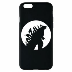 Чехол для iPhone 6/6S Godzilla and moon - PrintSalon