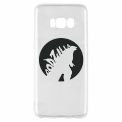 Чехол для Samsung S8 Godzilla and moon - PrintSalon