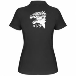 Женское поло Godzilla in japanese - PrintSalon