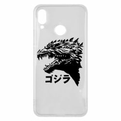 Чехол для Huawei P Smart Plus 2018 Godzilla in japanese - PrintSalon