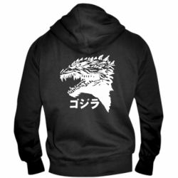 Мужское худи на молнии Godzilla in japanese - PrintSalon