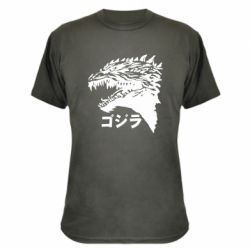 Камуфляжная футболка Godzilla in japanese - PrintSalon