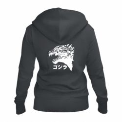Женское худи на молнии Godzilla in japanese