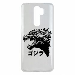 Чехол для Xiaomi Redmi Note 8 Pro Godzilla in japanese - PrintSalon