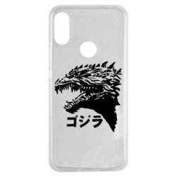 Чехол для Xiaomi Redmi Note 7 Godzilla in japanese - PrintSalon