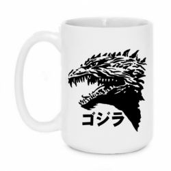 Чашка 420ml Godzilla in japanese - PrintSalon
